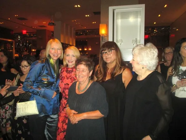 Learning To Drive star Patricia Clarkson with Sarah Kernochan, Katha Pollitt, Isabel Coixet and Thelma Schoonmaker